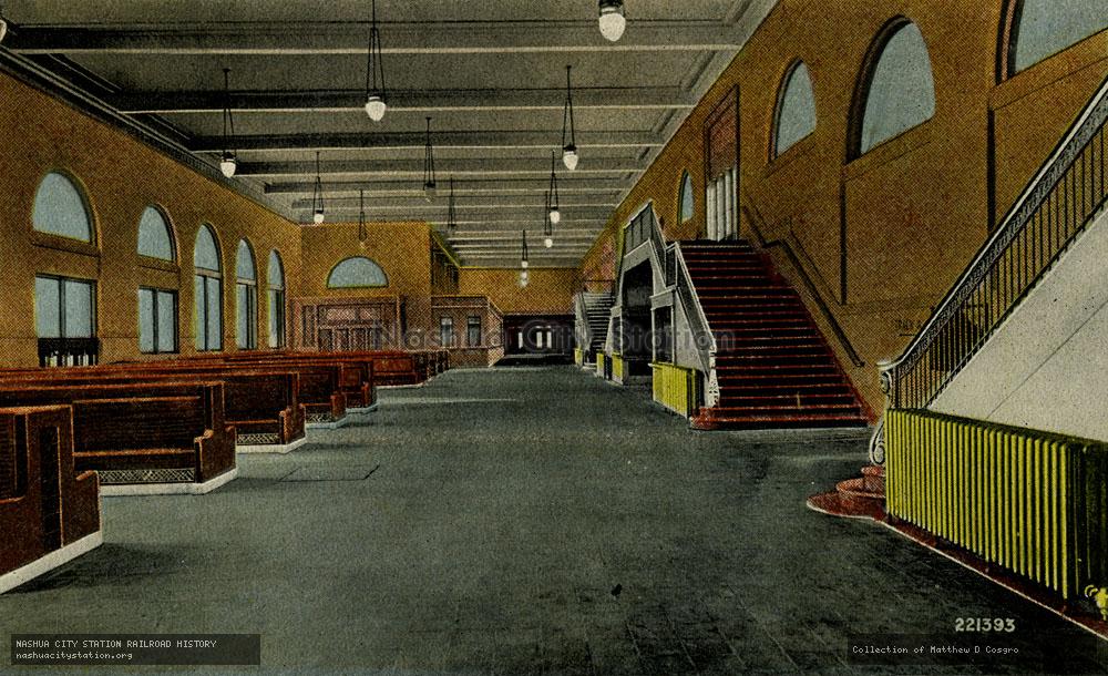 Postcard: Interior, New York, New Haven & Hartford Railroad Station, Hartford, Connecticut